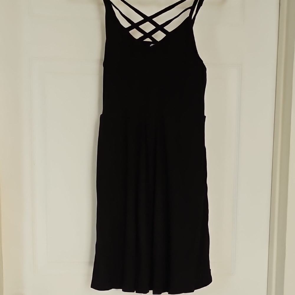 Elegant Black Strappy Dress